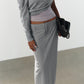 MIDI SKIRT WITH BELT LOOPS