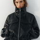 LEATHER EFFECT JACKET