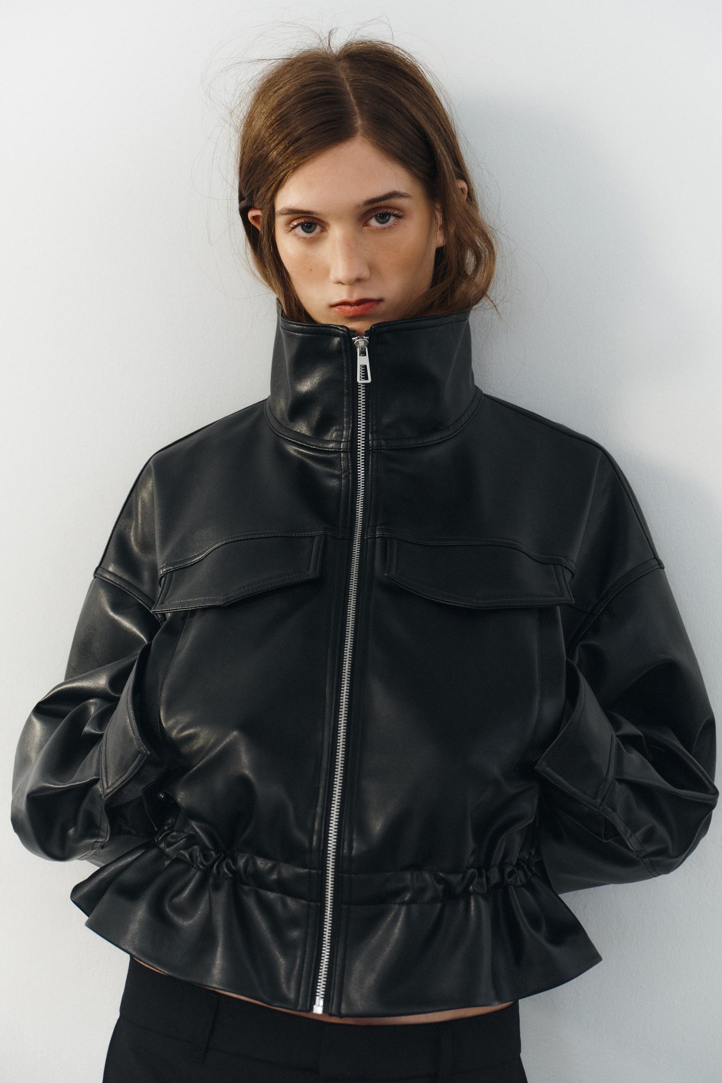 LEATHER EFFECT JACKET
