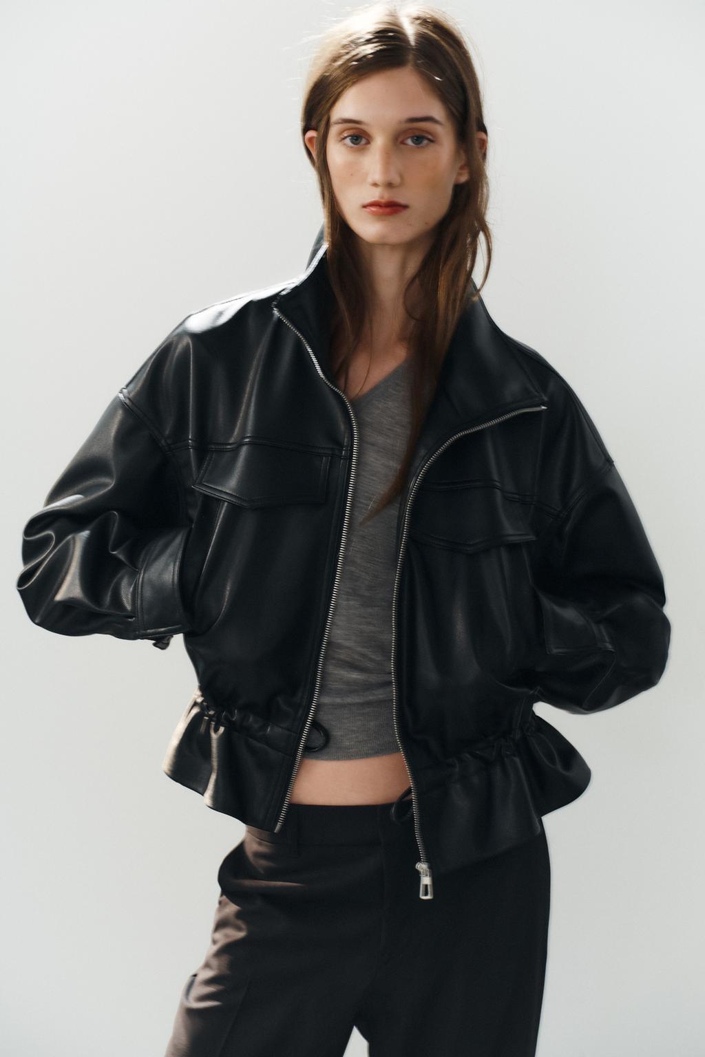 LEATHER EFFECT JACKET