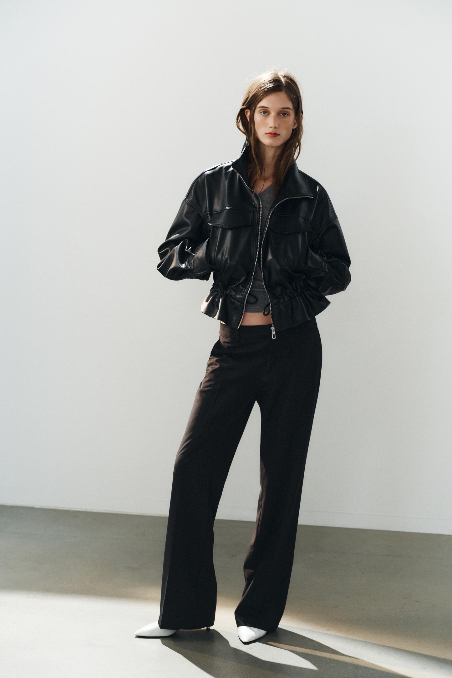 LEATHER EFFECT JACKET