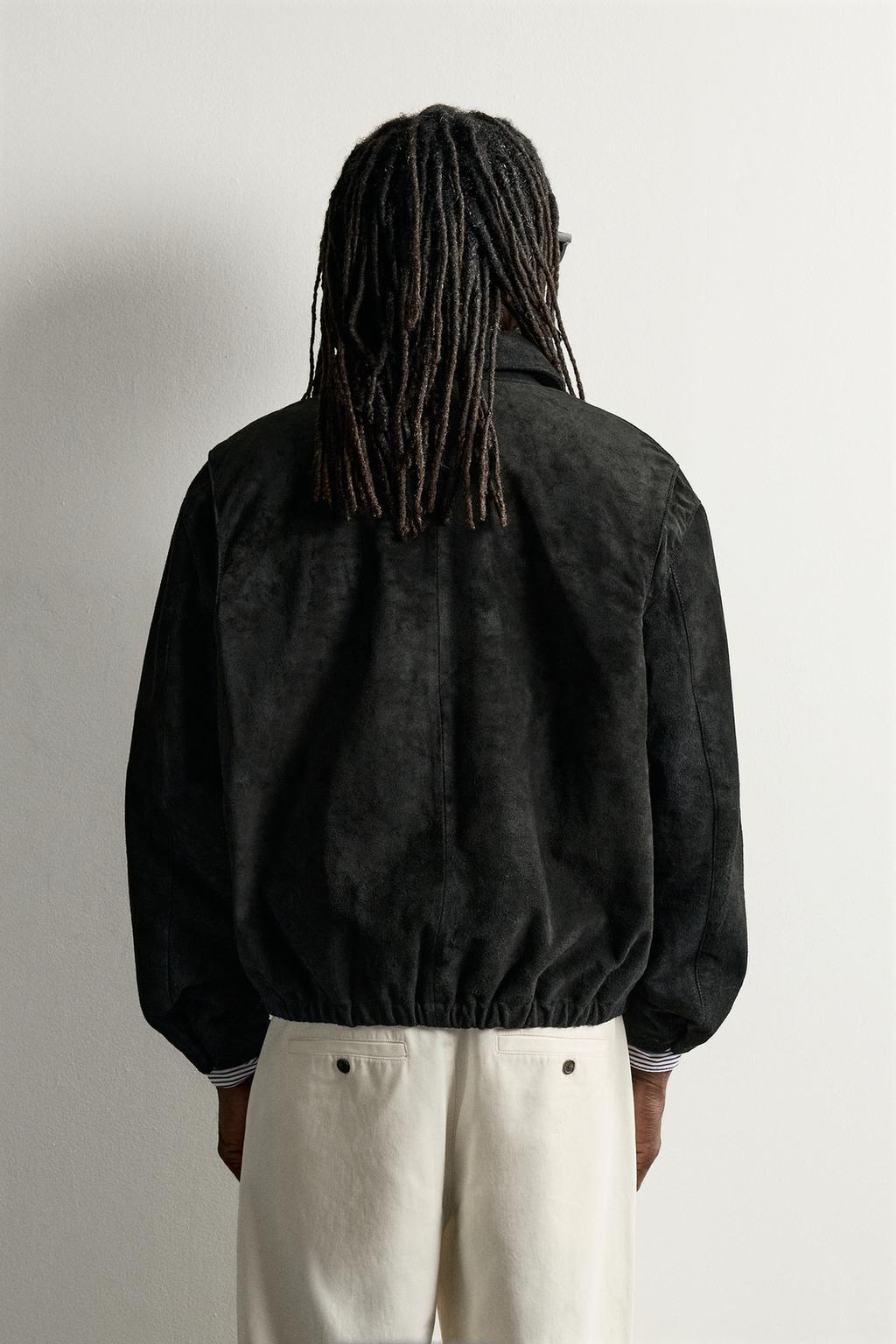 SPLIT SUEDE LEATHER JACKET