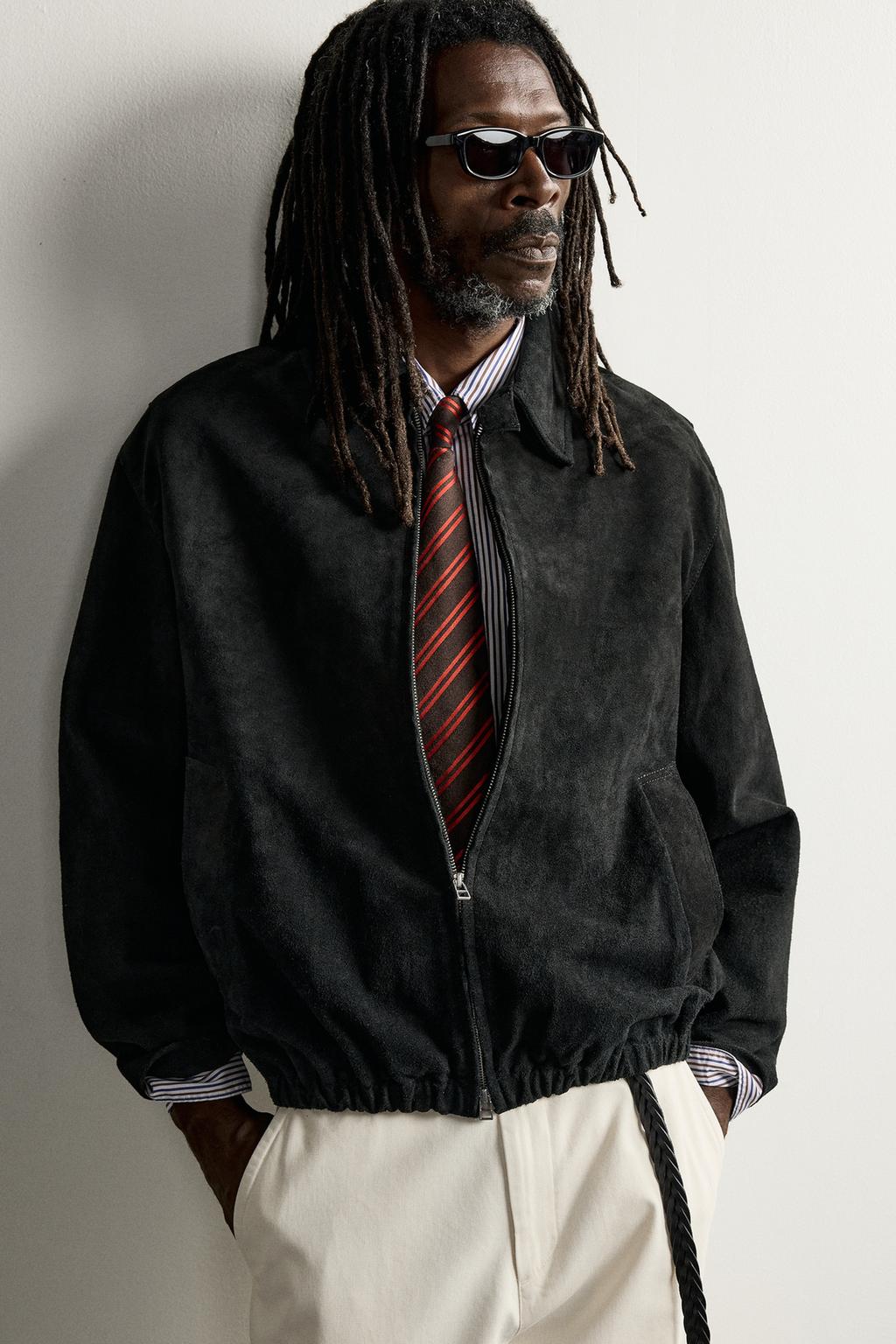SPLIT SUEDE LEATHER JACKET