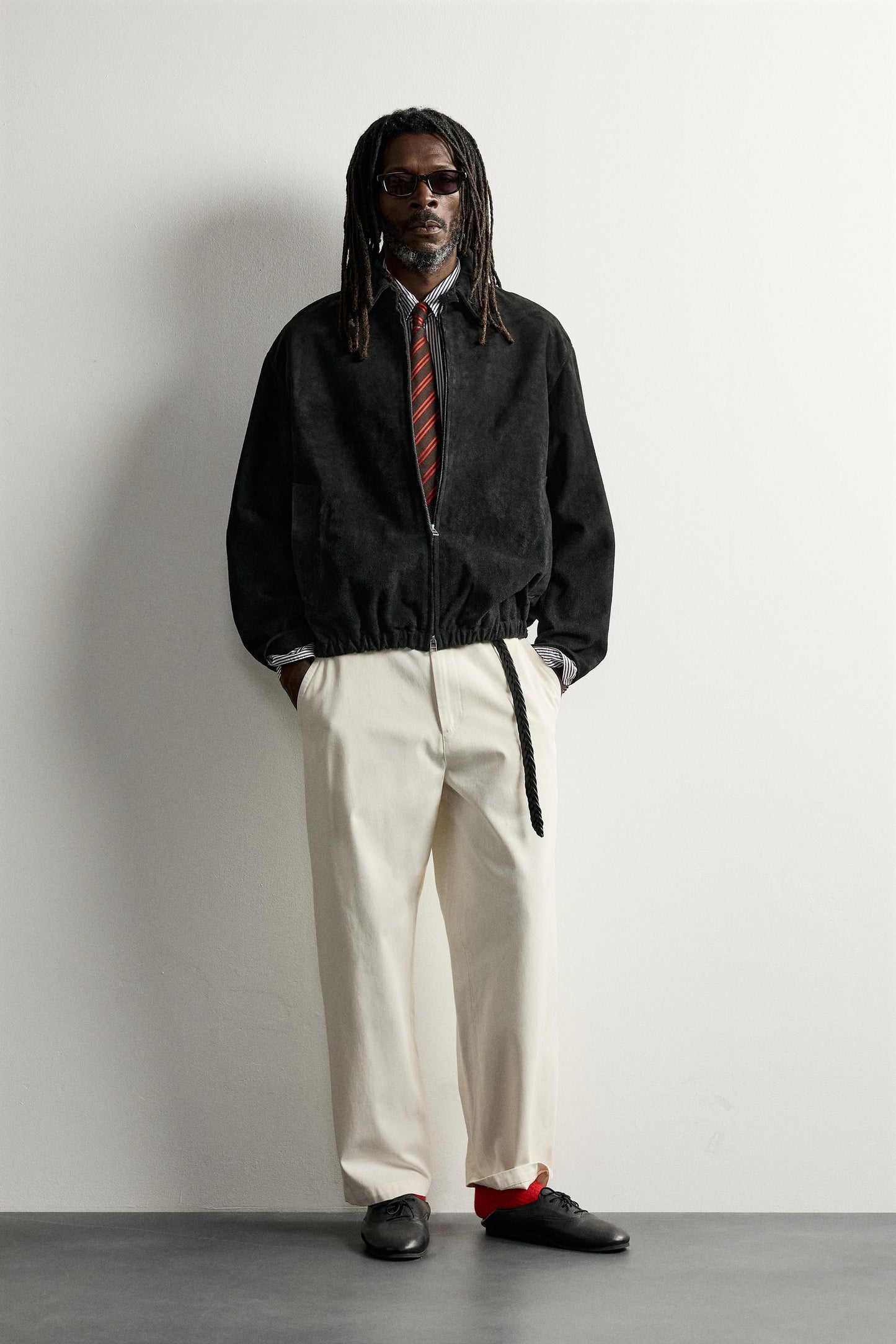 SPLIT SUEDE LEATHER JACKET