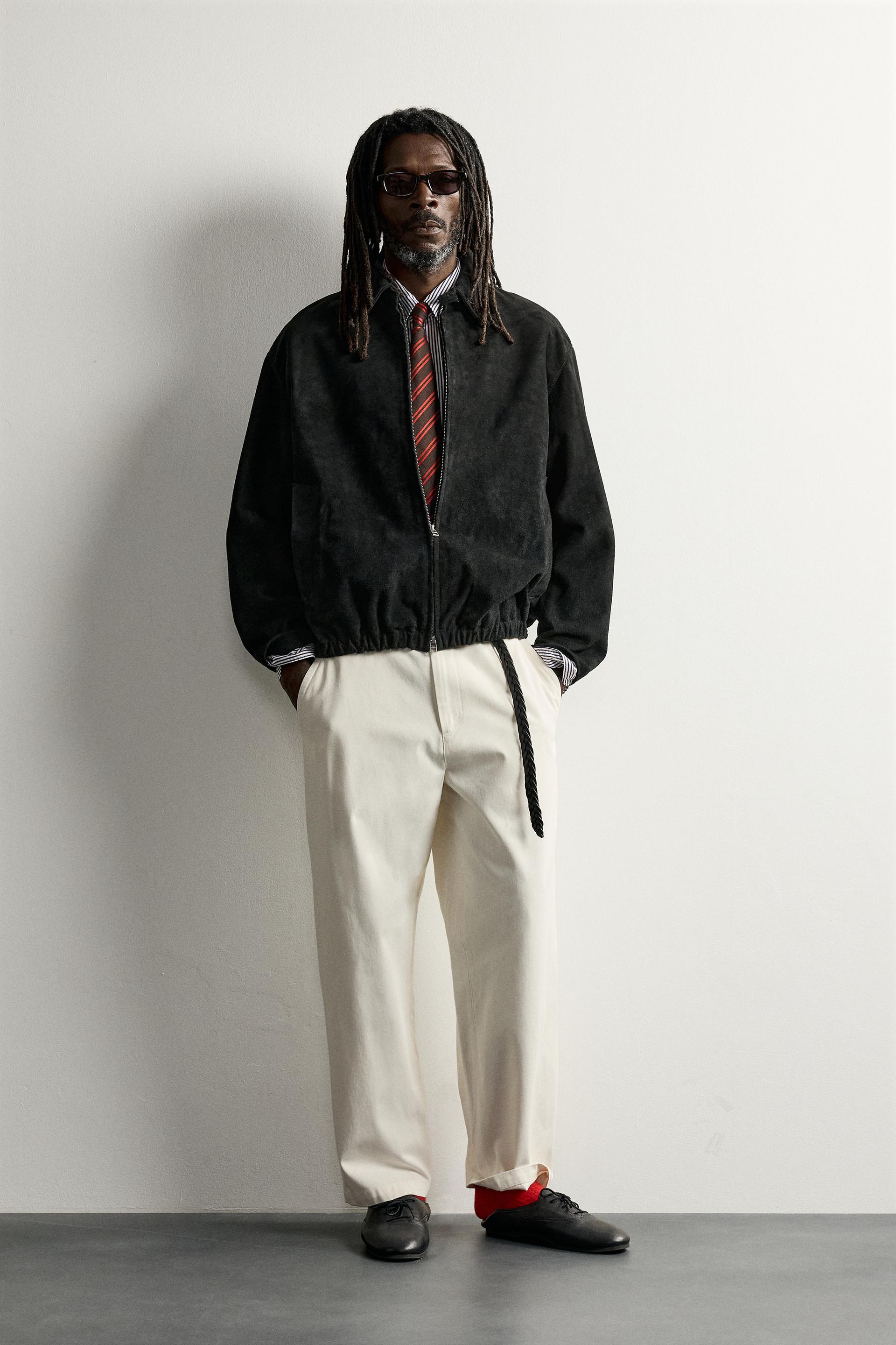 SPLIT SUEDE LEATHER JACKET