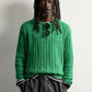 TEXTURED CABLE-KNIT JUMPER