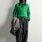 TEXTURED CABLE-KNIT JUMPER