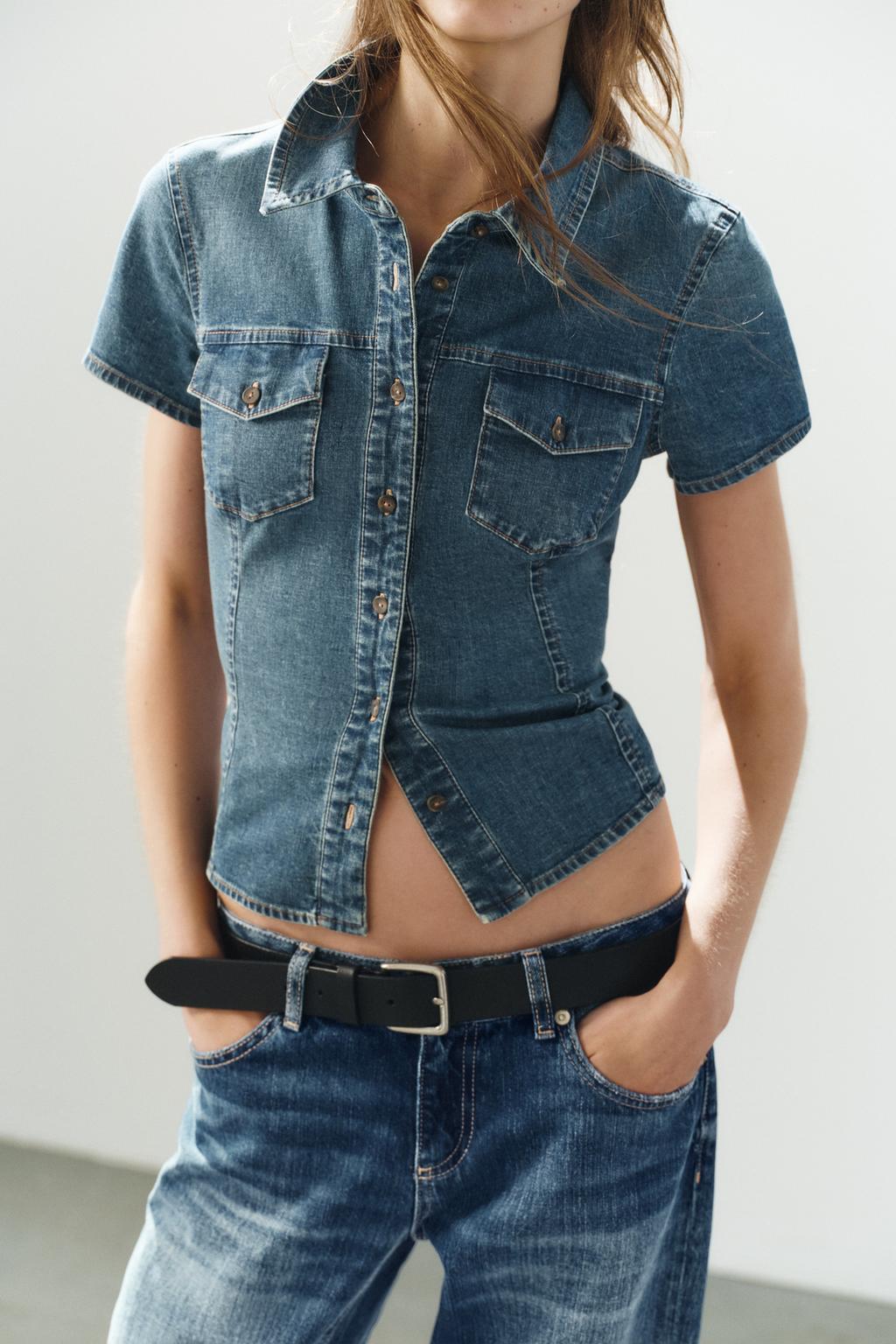 DENIM SHIRT WITH POCKETS