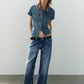 DENIM SHIRT WITH POCKETS