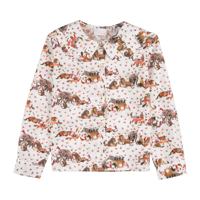 Camicia con fantasia jungle