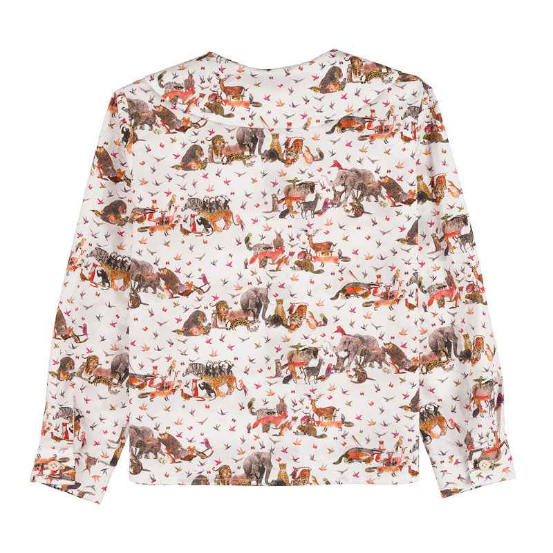 Camicia con fantasia jungle