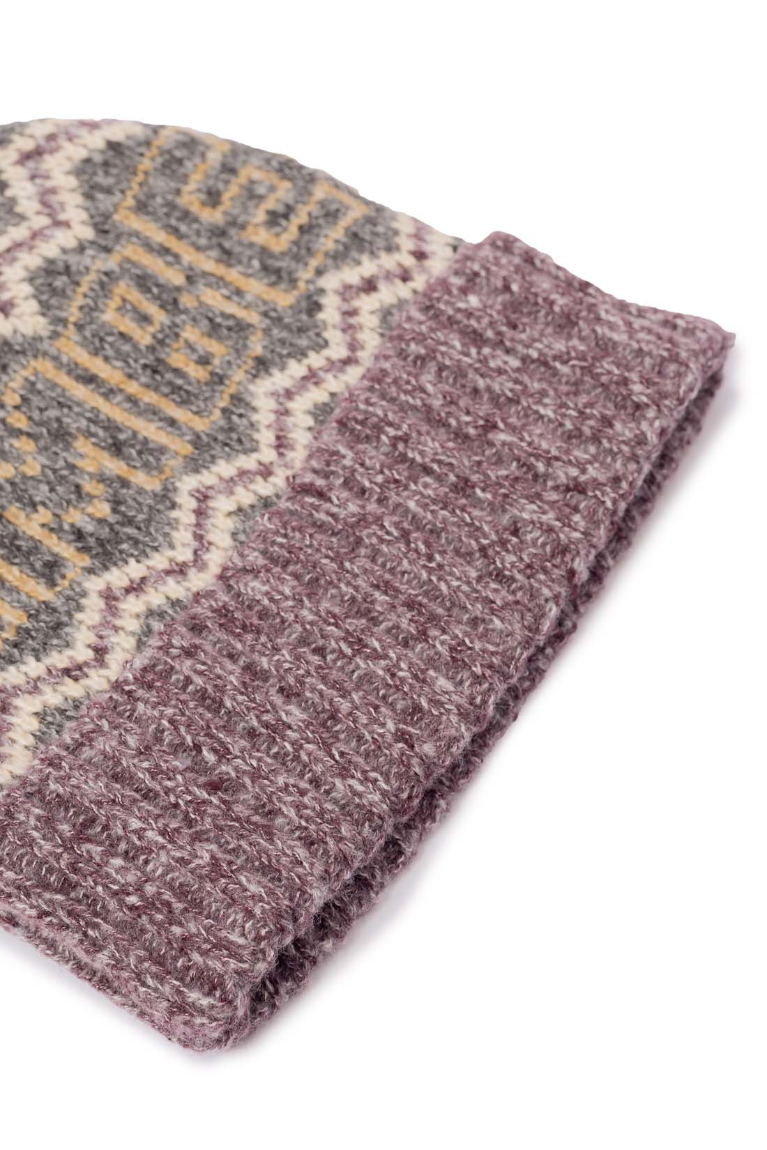 TIMBERLAND - Women's Fair Isle beanie with pompon  - Size One size