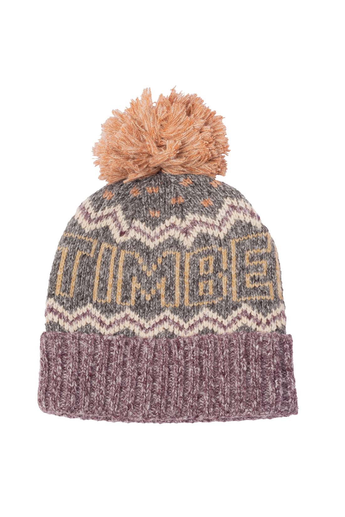 TIMBERLAND - Women's Fair Isle beanie with pompon  - Size One size