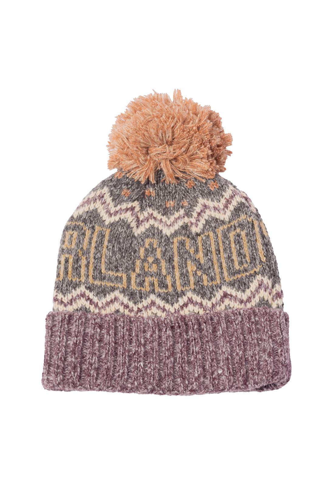 TIMBERLAND - Women's Fair Isle beanie with pompon  - Size One size