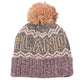 TIMBERLAND - Women's Fair Isle beanie with pompon  - Size One size