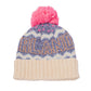 TIMBERLAND - Women's Fair Isle beanie with pompon  - Size One size
